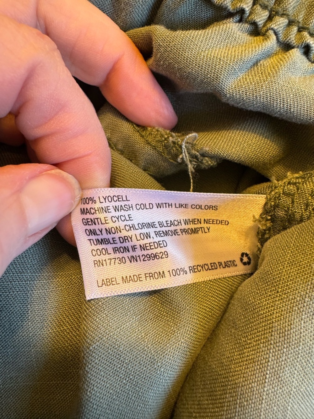 Knox Rose Olive Green Elastic Waist Cami Jogger - Picture 5 of 5